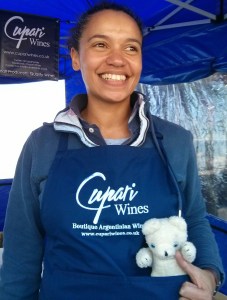 The lovely Clare from Cupari Wines.