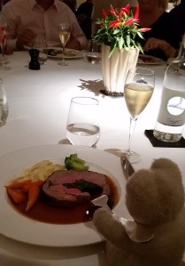 Main course: Lamb with dauphinoise potatoes.