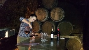 Time for a tasting in the Carlos San Pedro cellar.